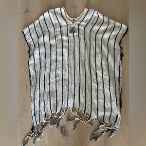 Michael Stars gauze striped coverup O/S